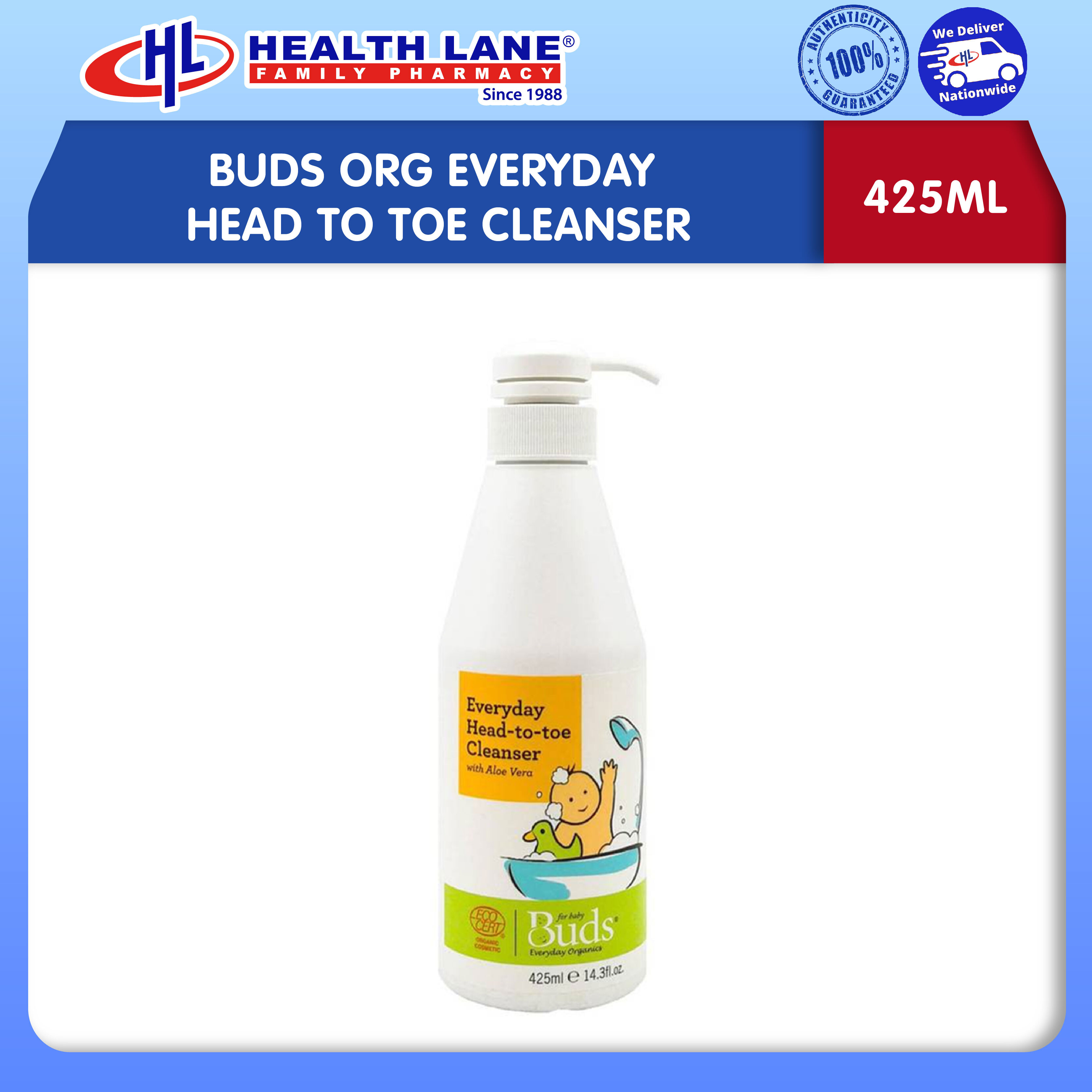 BUDS ORG EVERYDAY HEAD TO TOE PENCUCI (425ML)